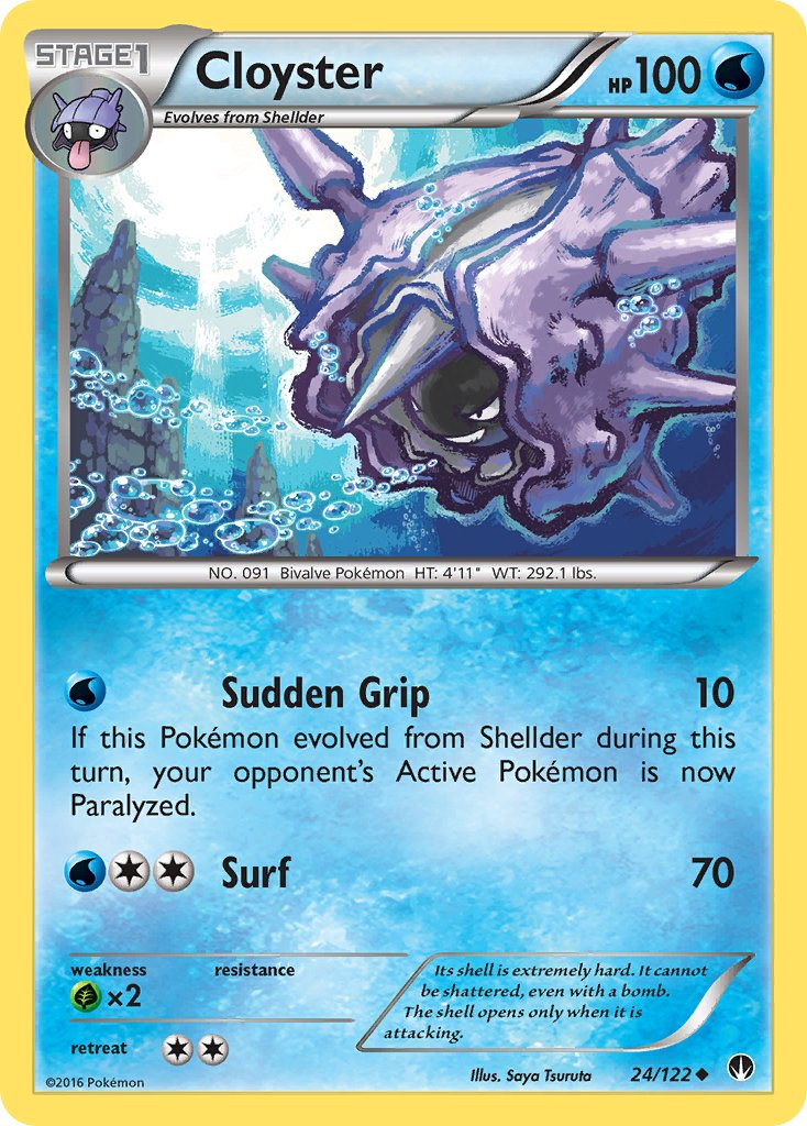 Cloyster Pokémon card