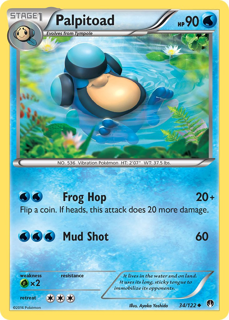 Palpitoad Pokémon card