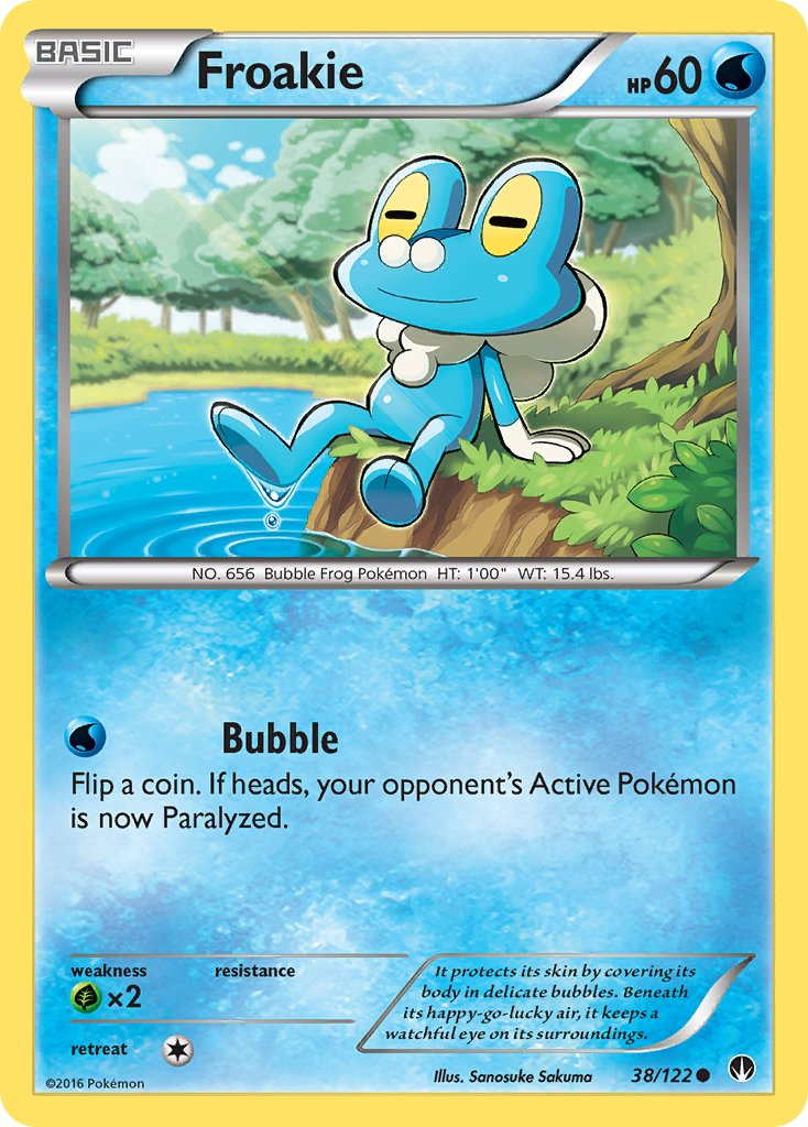 Froakie Pokémon card