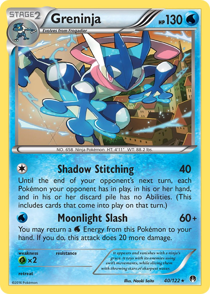 Greninja Pokémon card