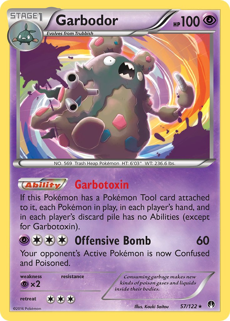 Garbodor Pokémon card