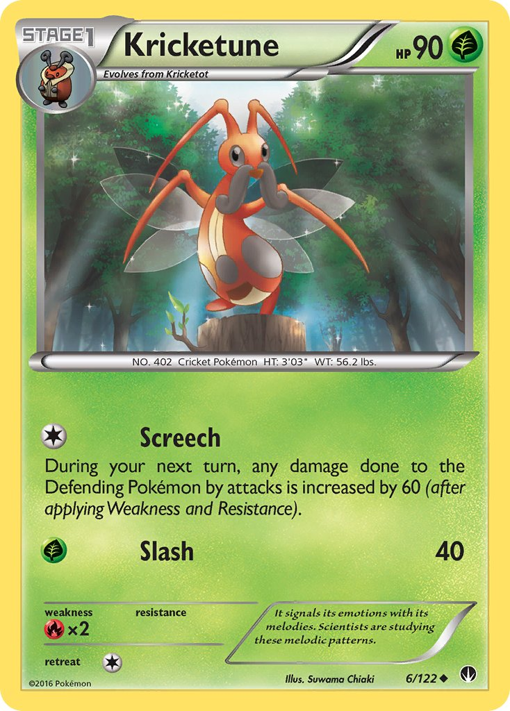 Kricketune Pokémon card