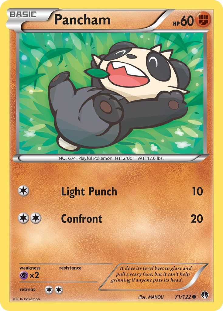 Pancham Pokémon card