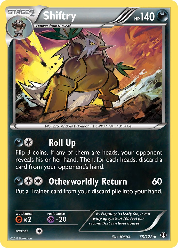 Shiftry Pokémon card