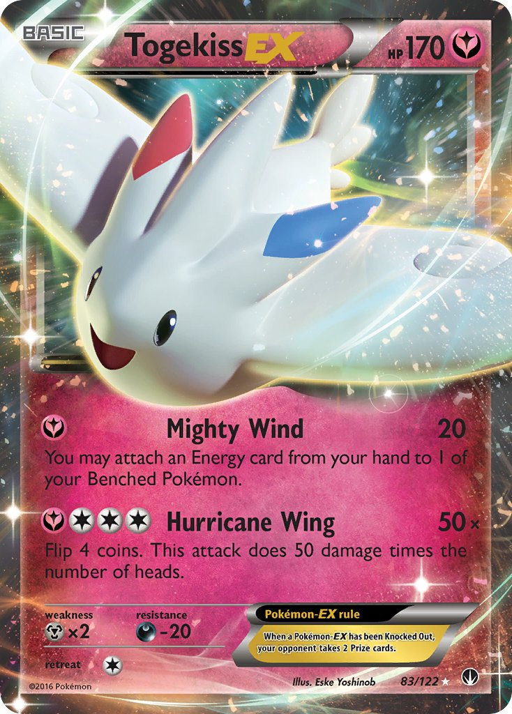 Togekiss EX Pokémon card
