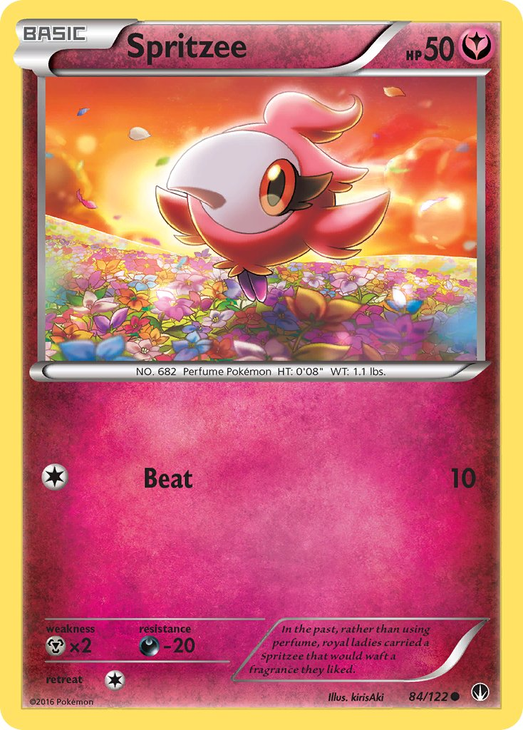 Spritzee Pokémon card