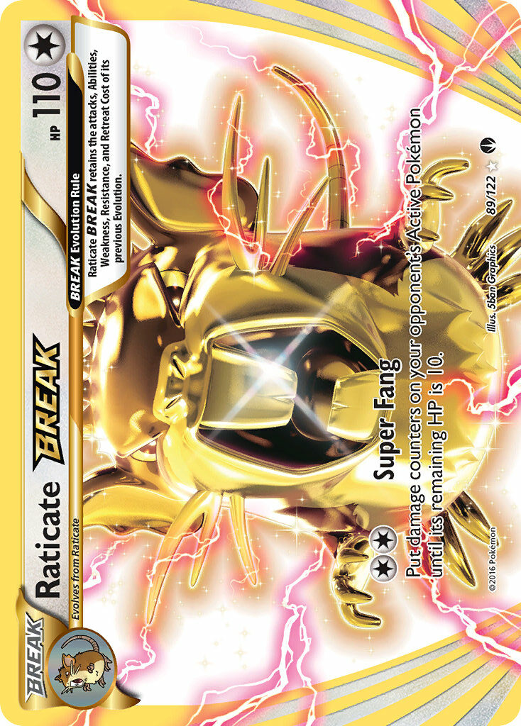 Raticate BREAK Pokémon card