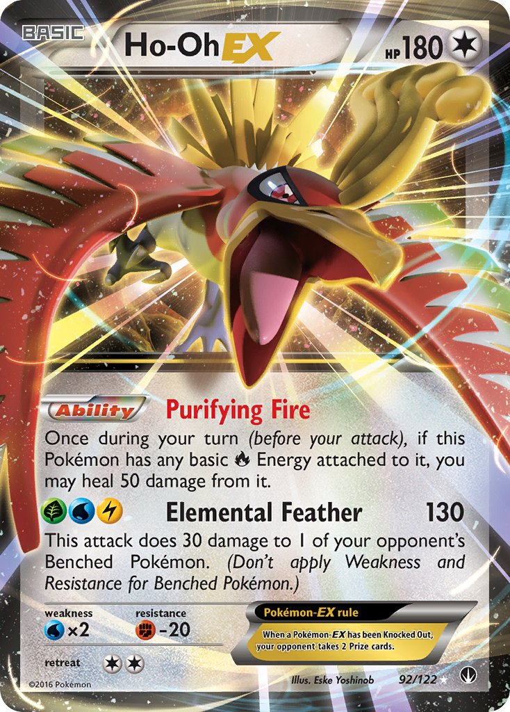 Ho-Oh EX Pokémon card
