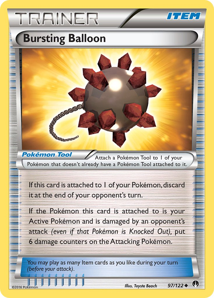 Bursting Balloon Pokémon card