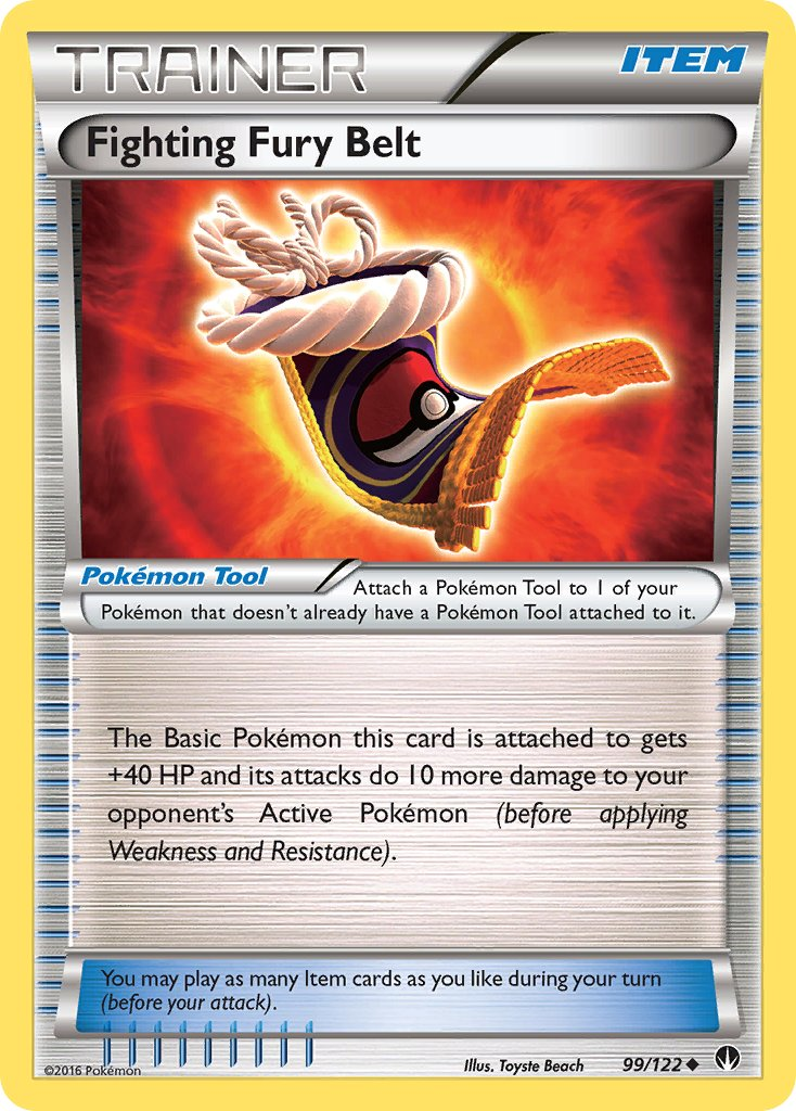 Fighting Fury Belt Pokémon card