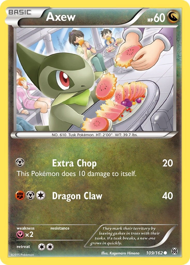 Axew Pokémon card
