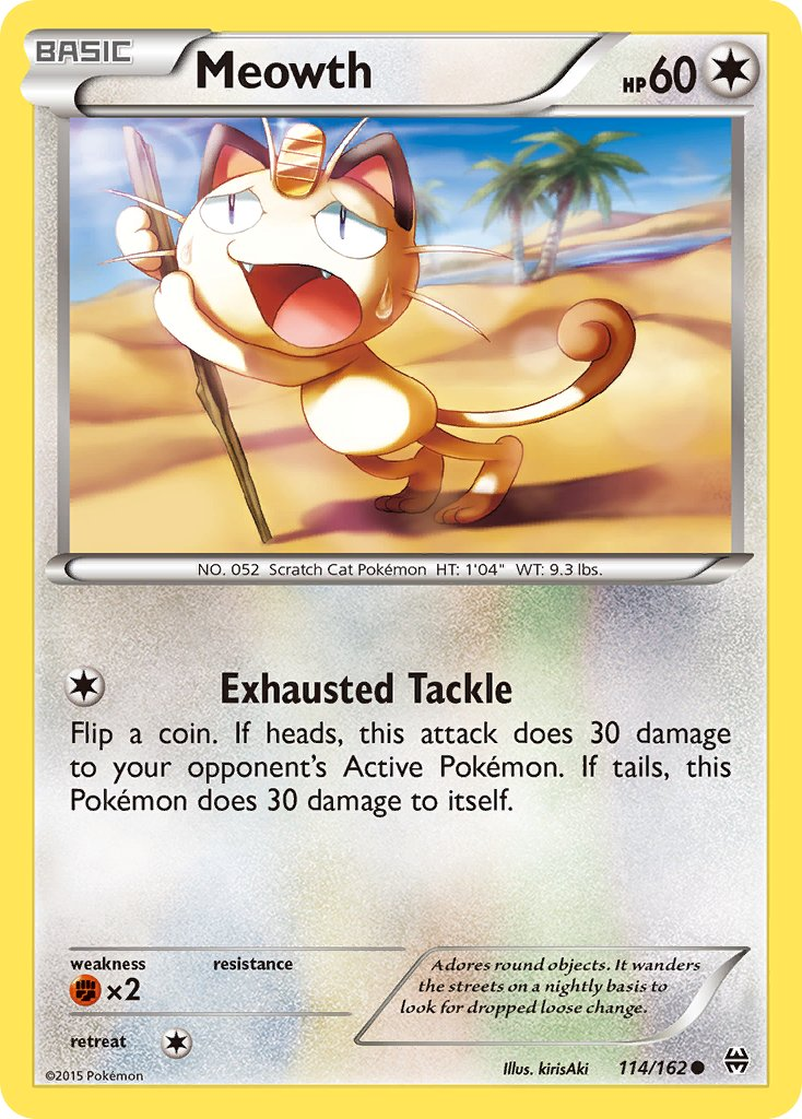 Meowth Pokémon card