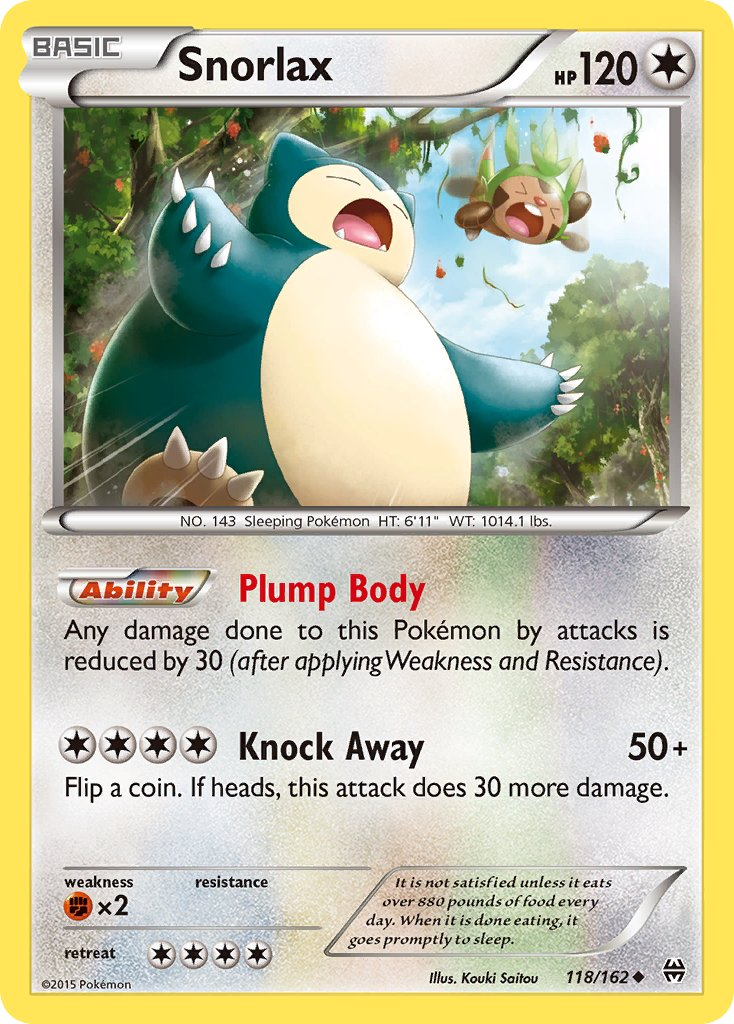 Snorlax Pokémon card