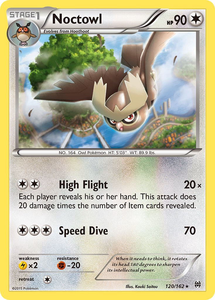 Noctowl Pokémon card