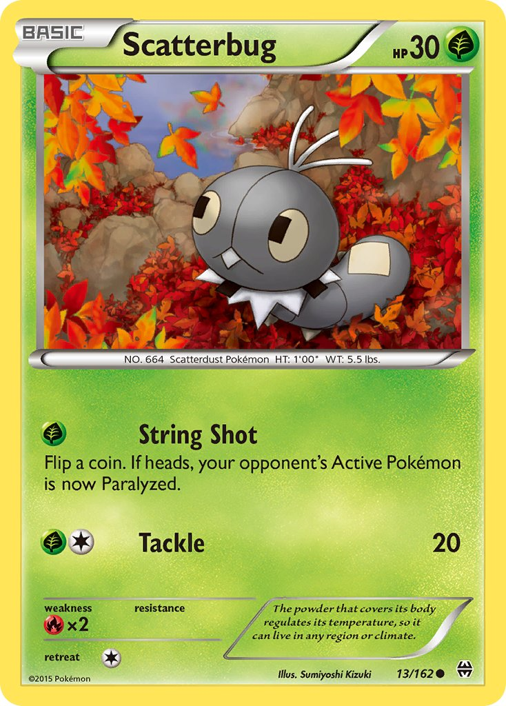 Scatterbug Pokémon card