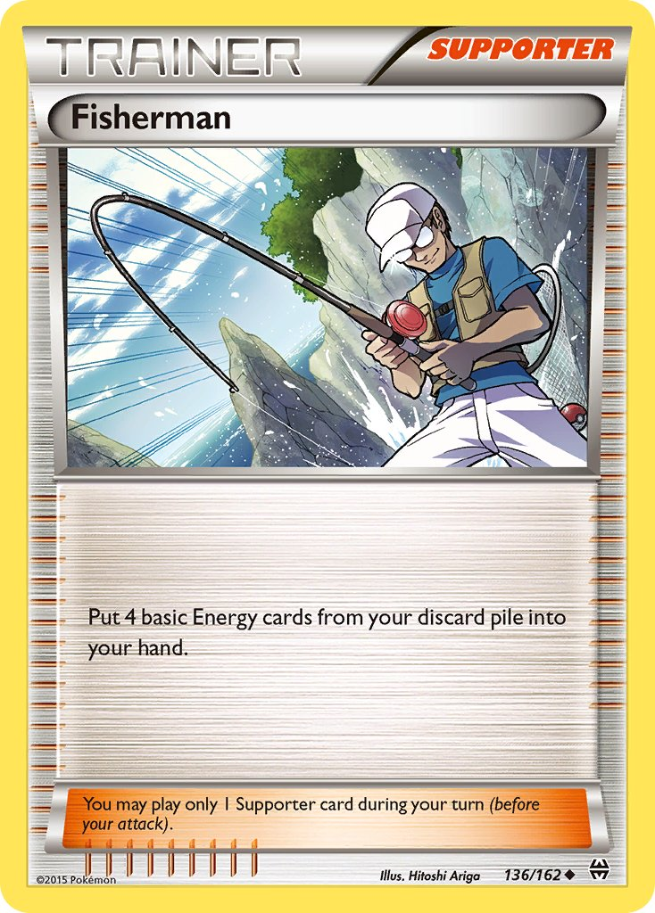 Fisherman Pokémon card