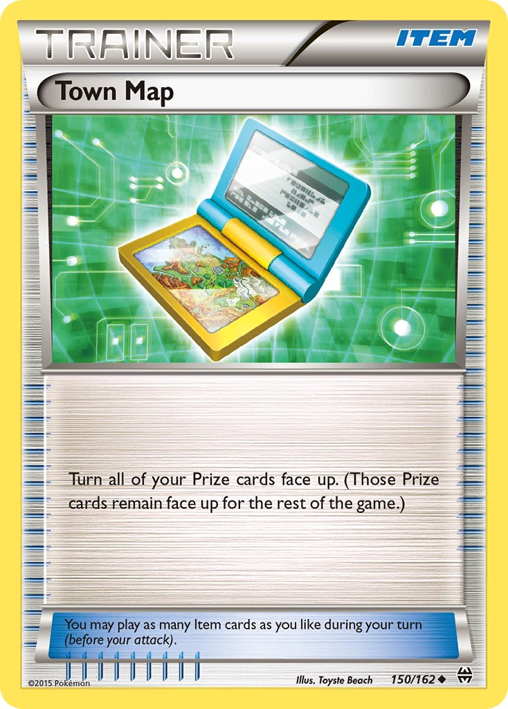 Town Map Pokémon card