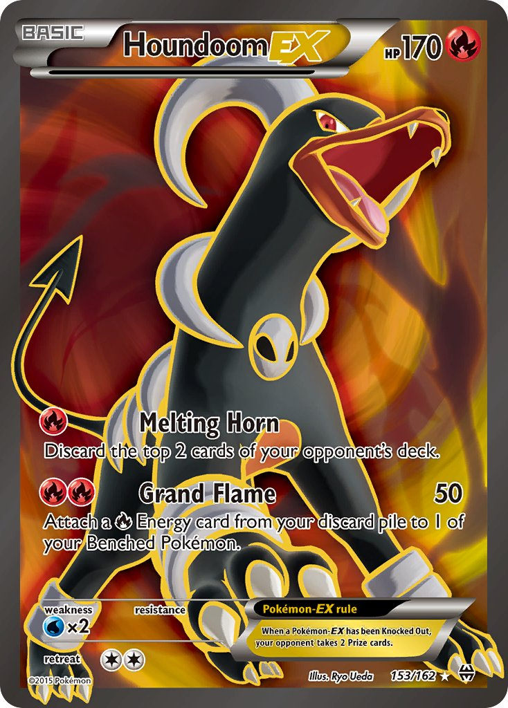 Houndoom EX Pokémon card