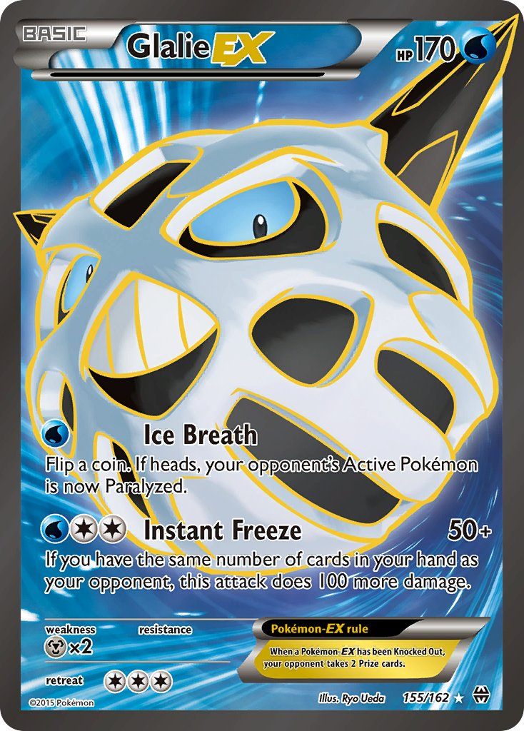 Glalie EX Pokémon card
