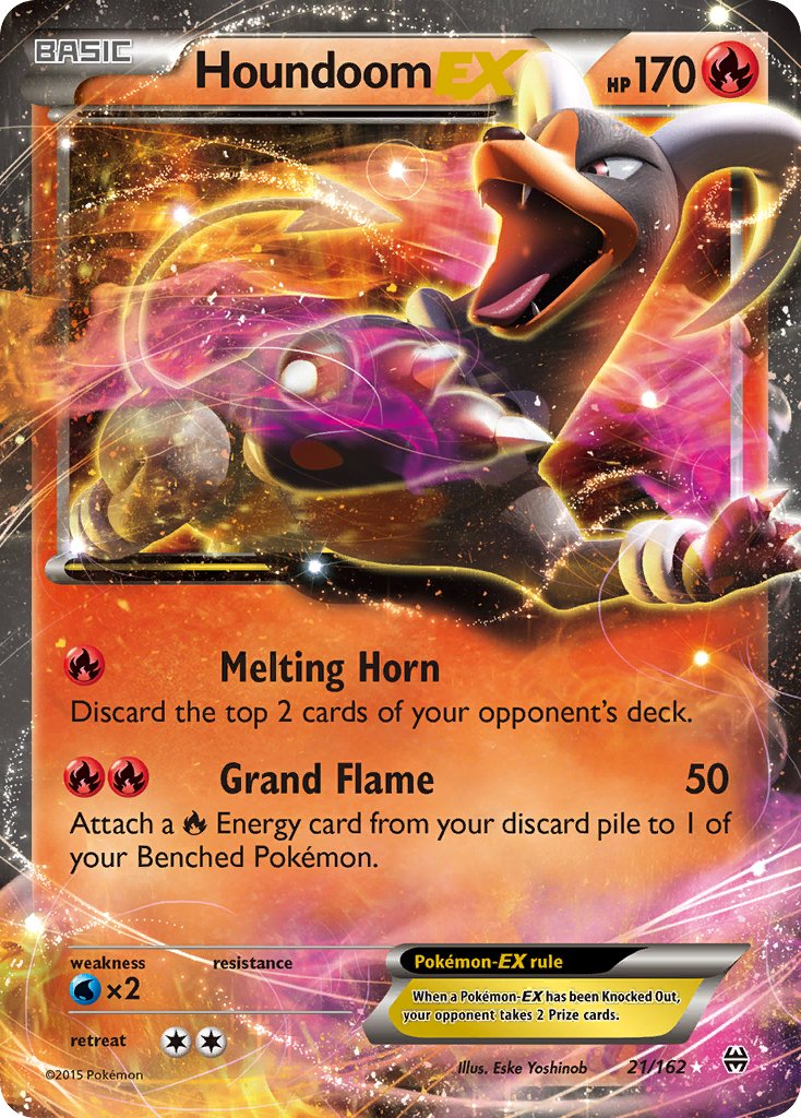 Houndoom EX Pokémon card
