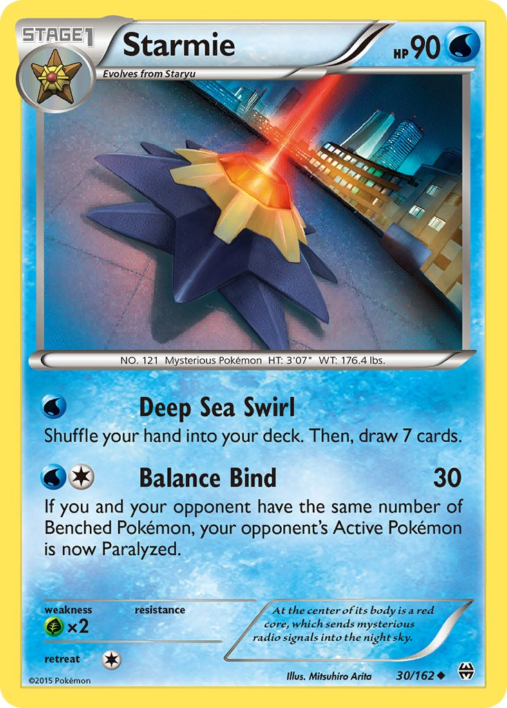 Starmie Pokémon card