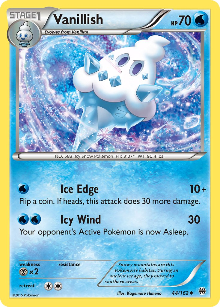 Vanillish Pokémon card