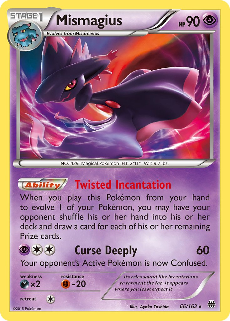 Mismagius Pokémon card