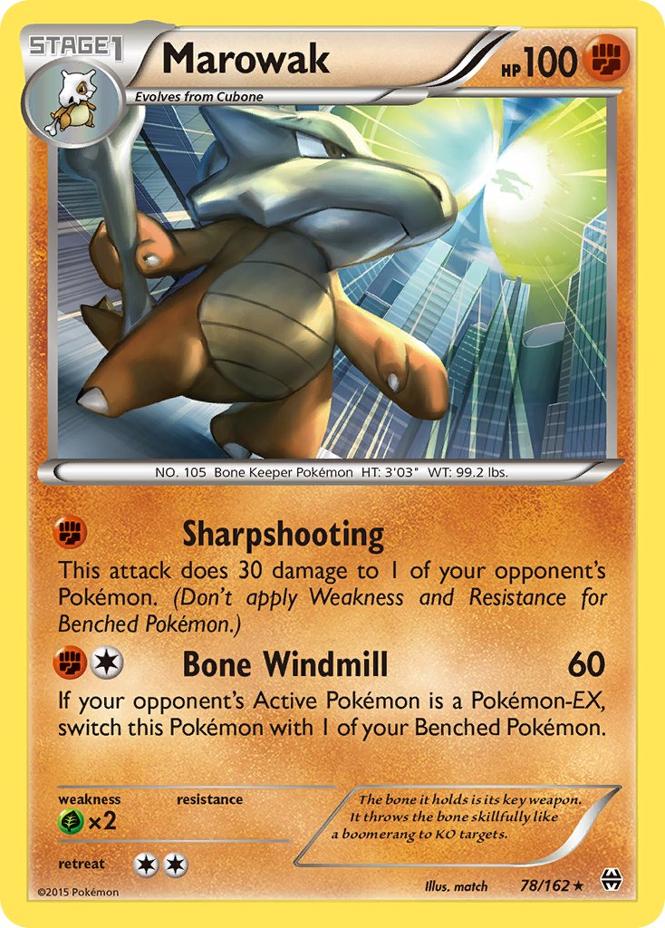 Marowak Pokémon card