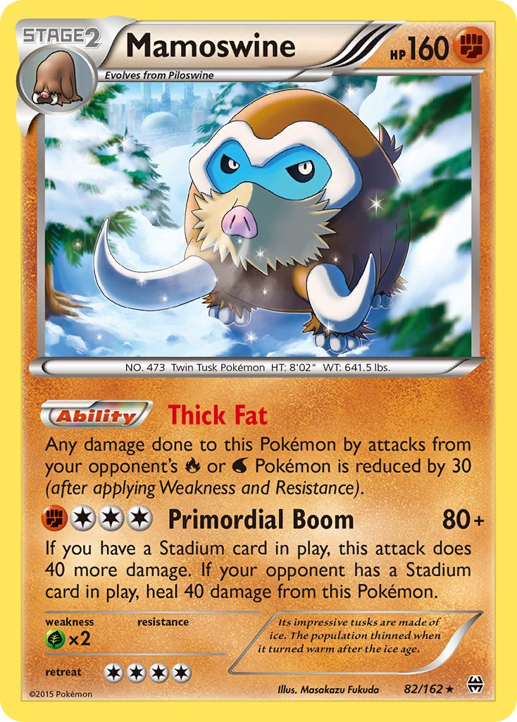 Mamoswine Pokémon card