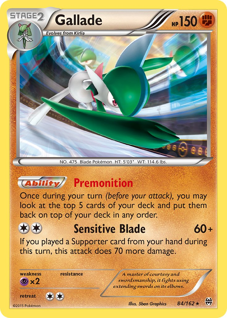 Gallade Pokémon card