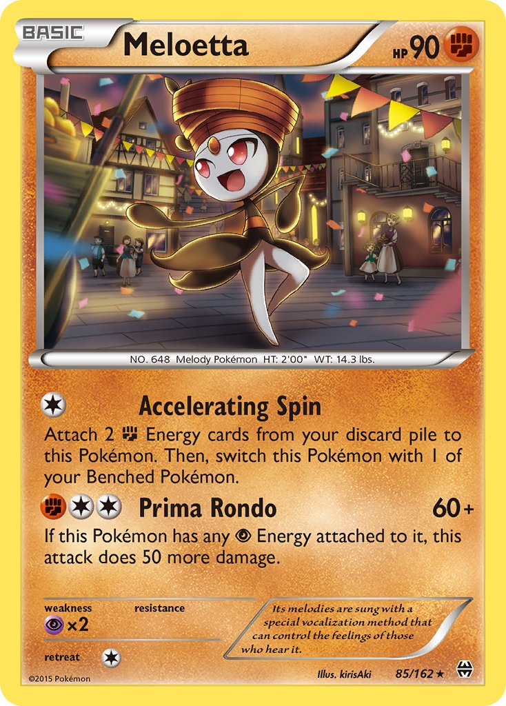 Meloetta Pokémon card
