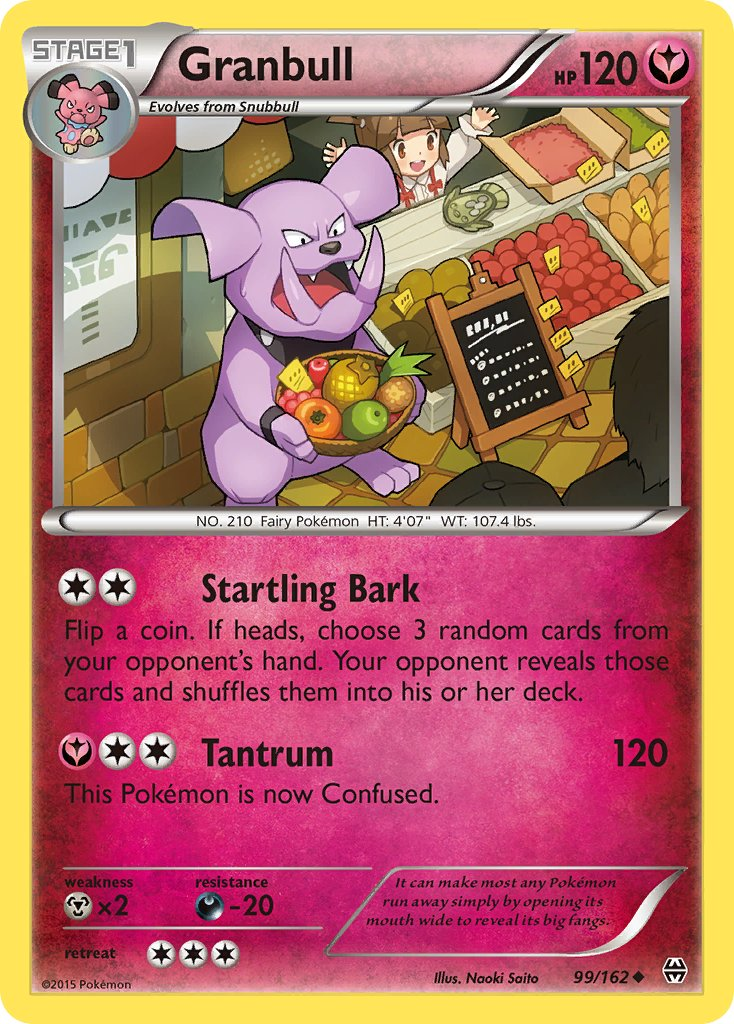 Granbull Pokémon card