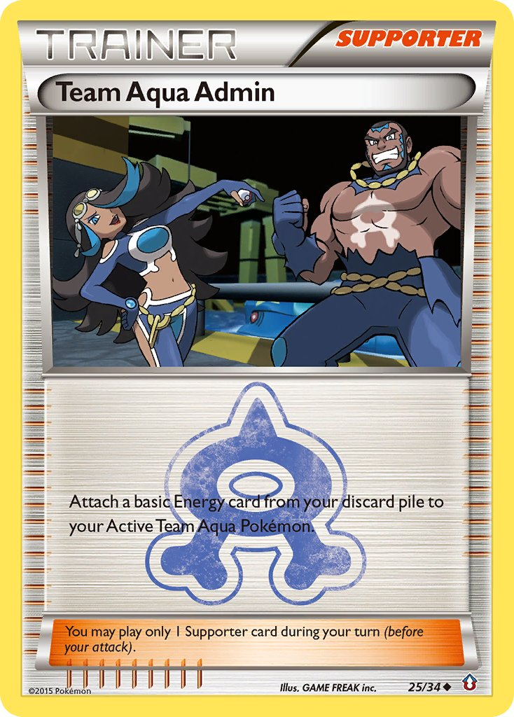 Team Aqua Admin Pokémon card