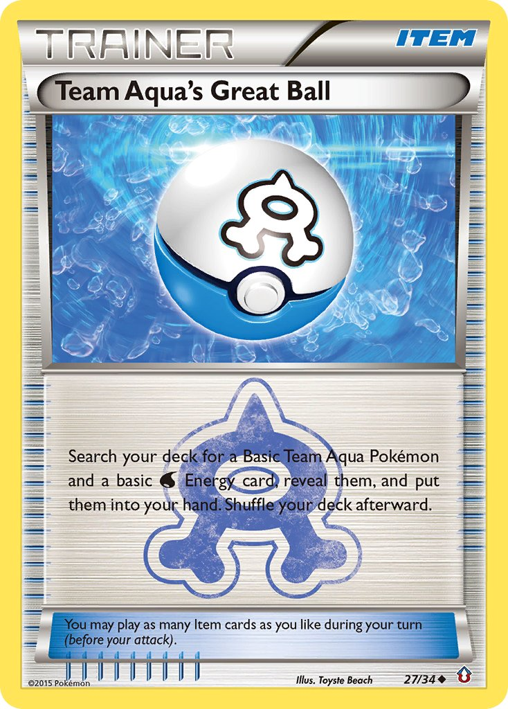 Team Aqua's Great Ball Pokémon card