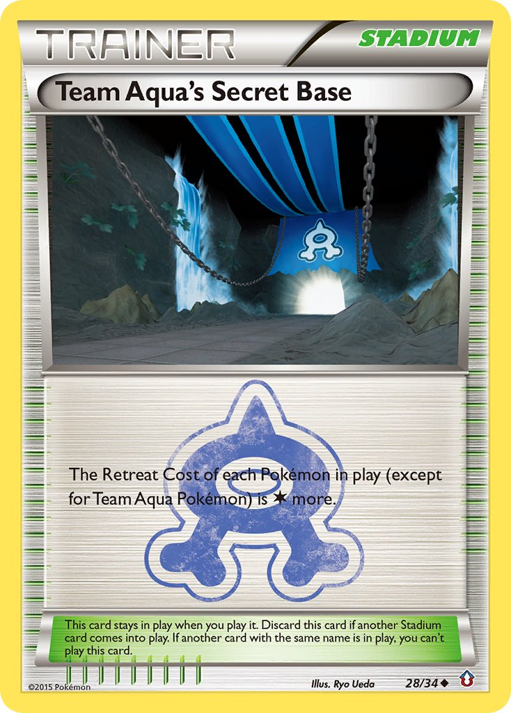 Team Aqua's Secret Base Pokémon card
