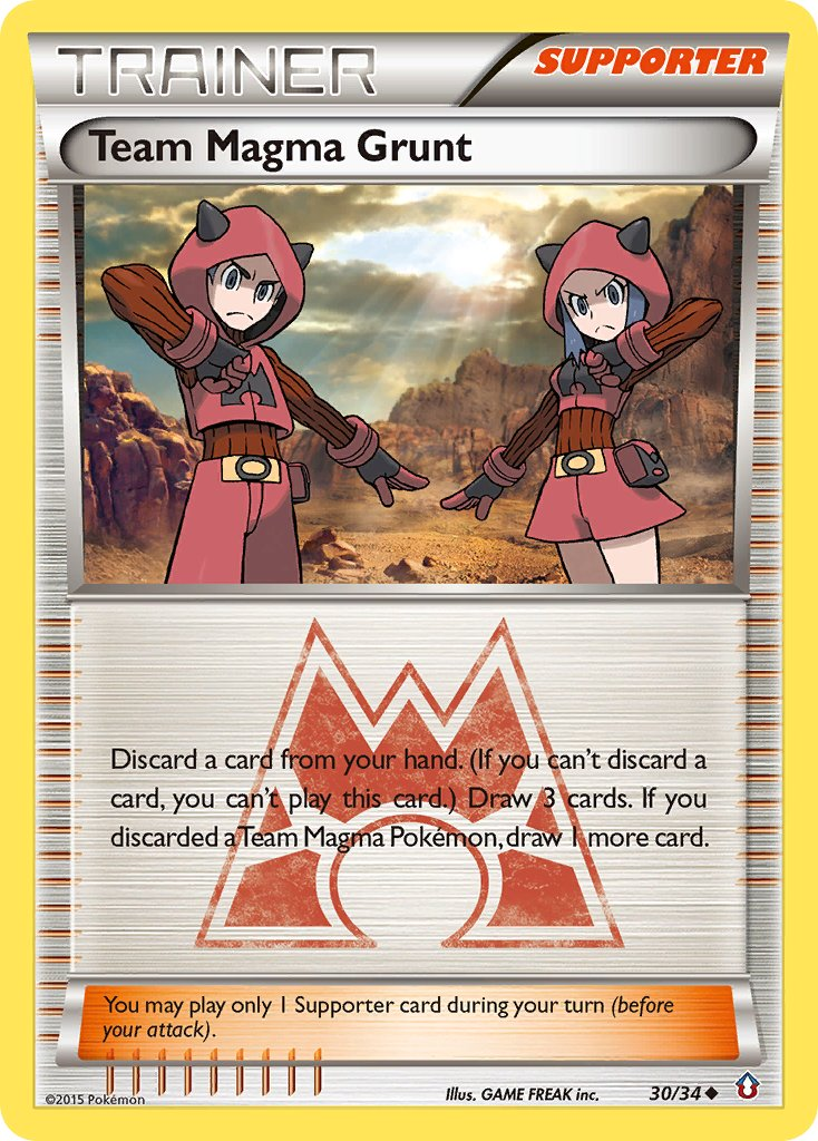 Team Magma Grunt Pokémon card
