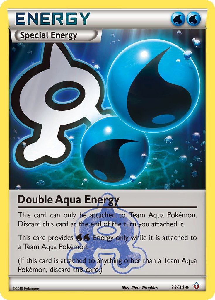 Double Aqua Energy Pokémon card