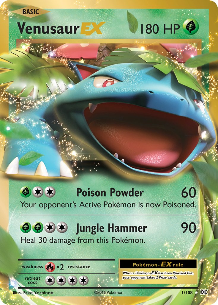 Venusaur EX Pokémon card