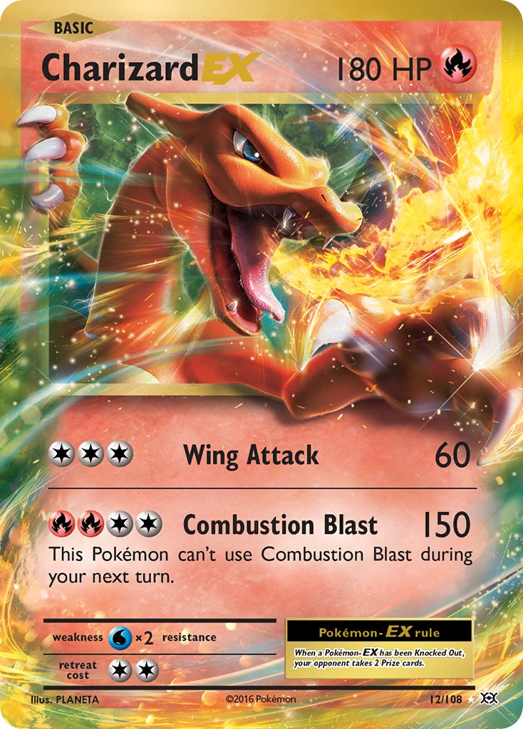 Charizard EX Pokémon card