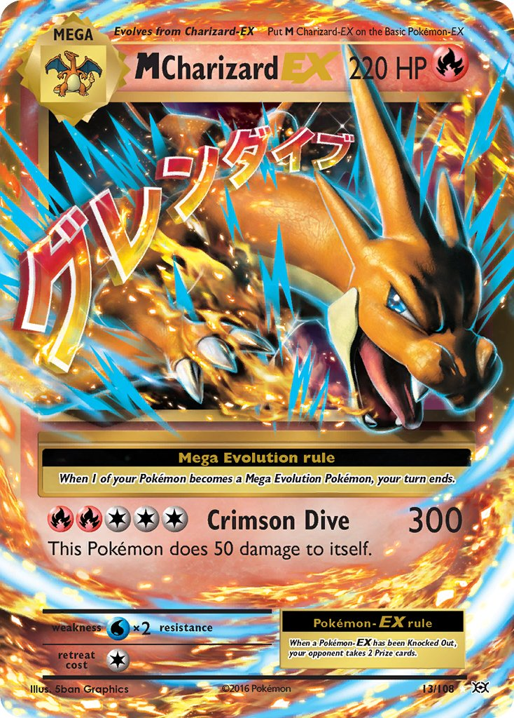 Mega Charizard EX Pokémon card