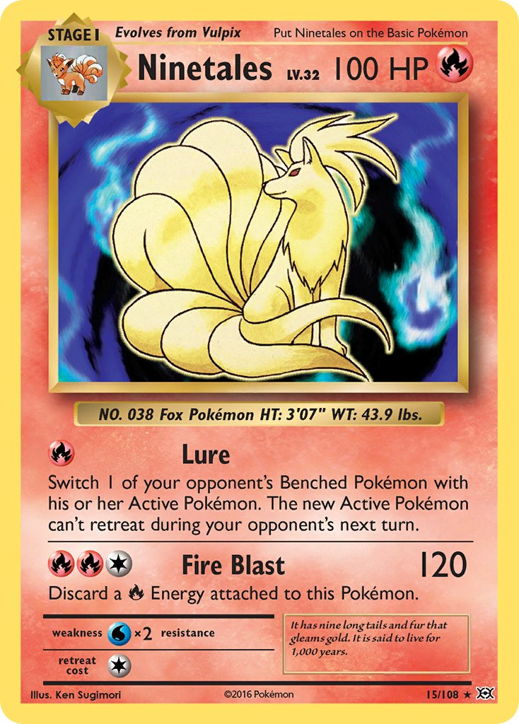Ninetales Pokémon card