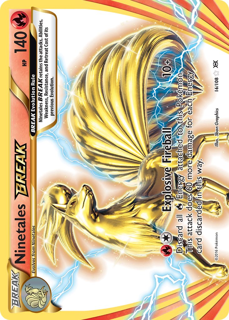 Ninetales BREAK Pokémon card