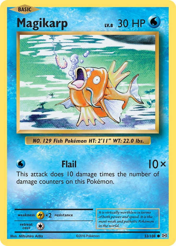 Magikarp Pokémon card