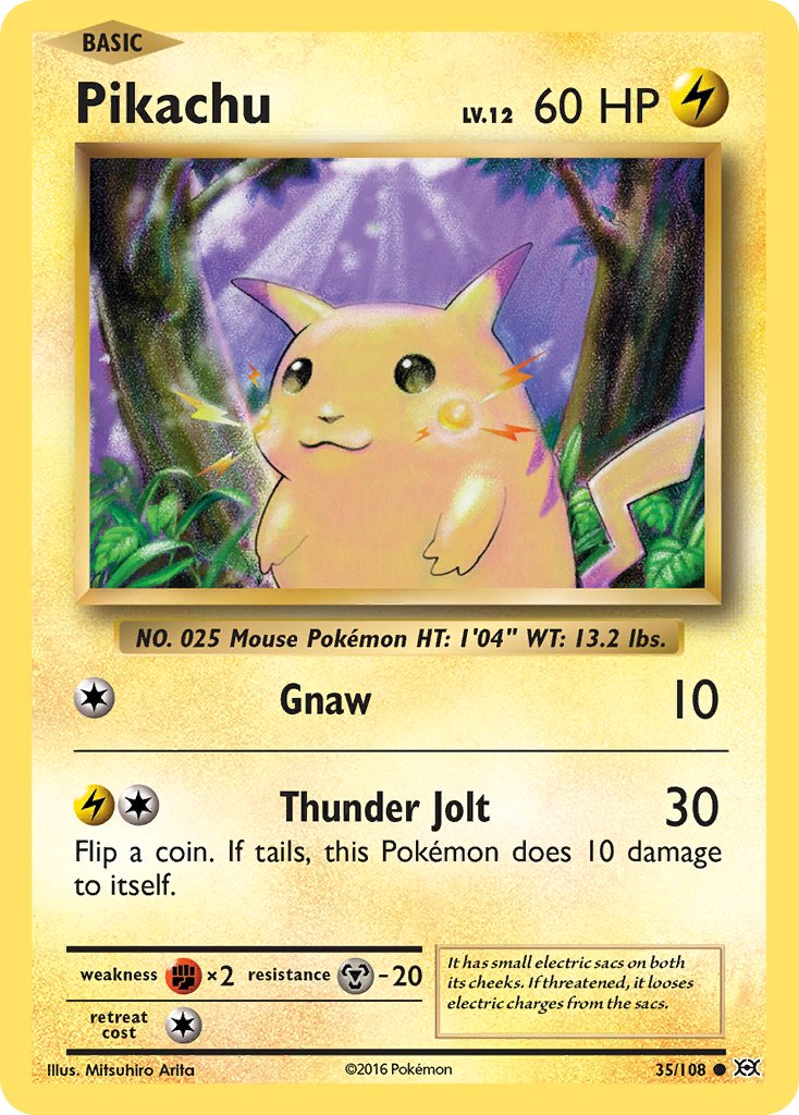Pikachu Pokémon card