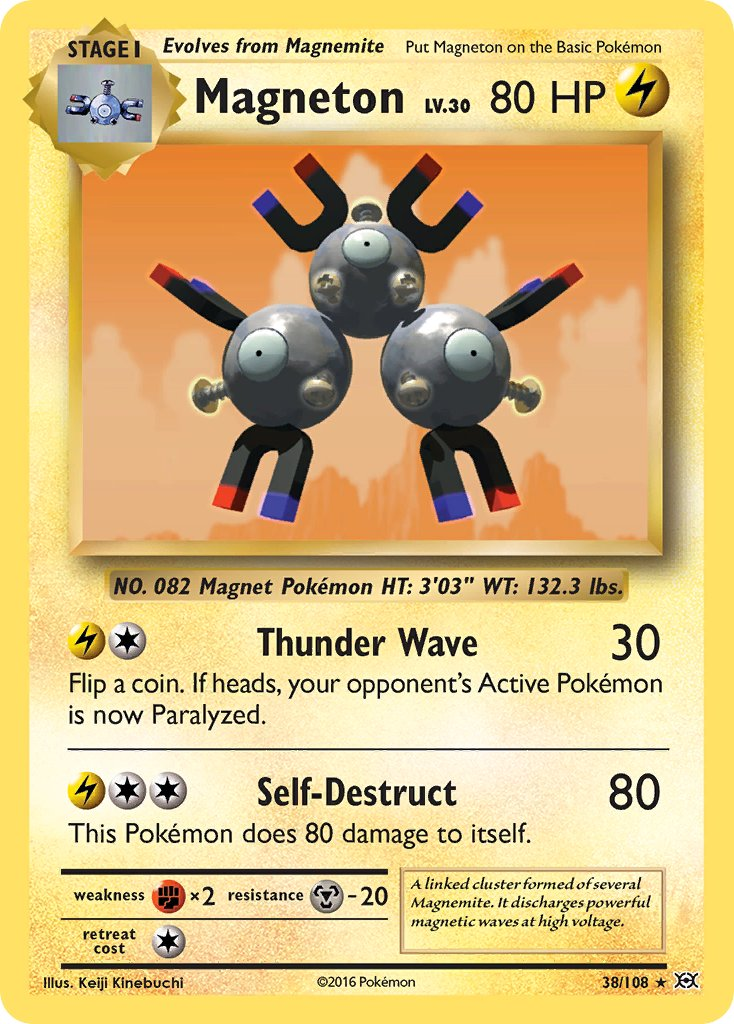 Magneton Pokémon card