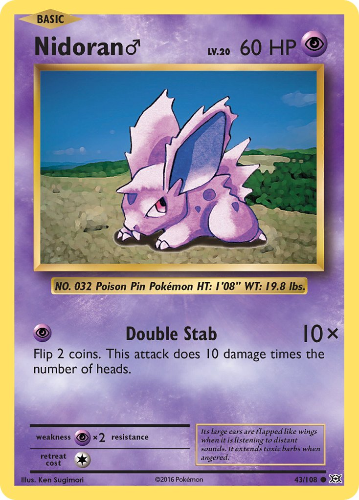 Nidoran♂ Pokémon card