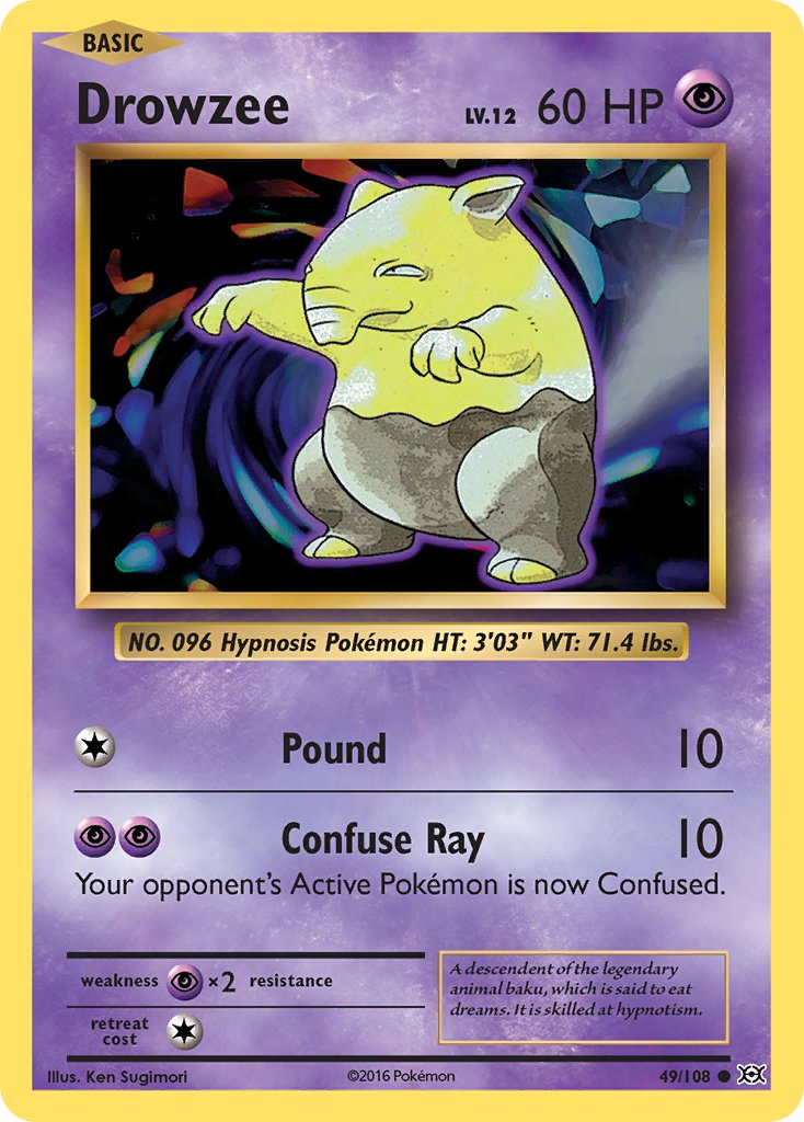 Drowzee Pokémon card