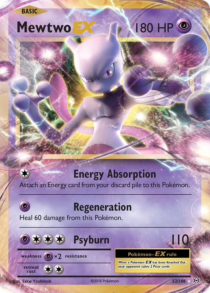 Mewtwo EX Pokémon card