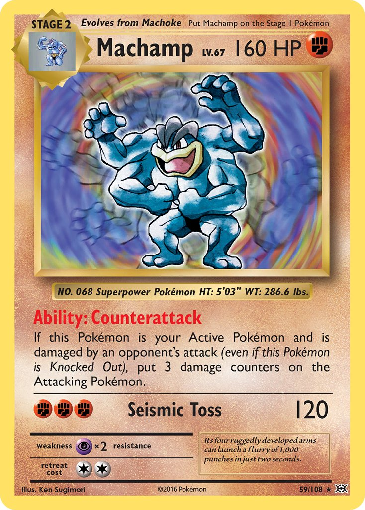 Machamp Pokémon card