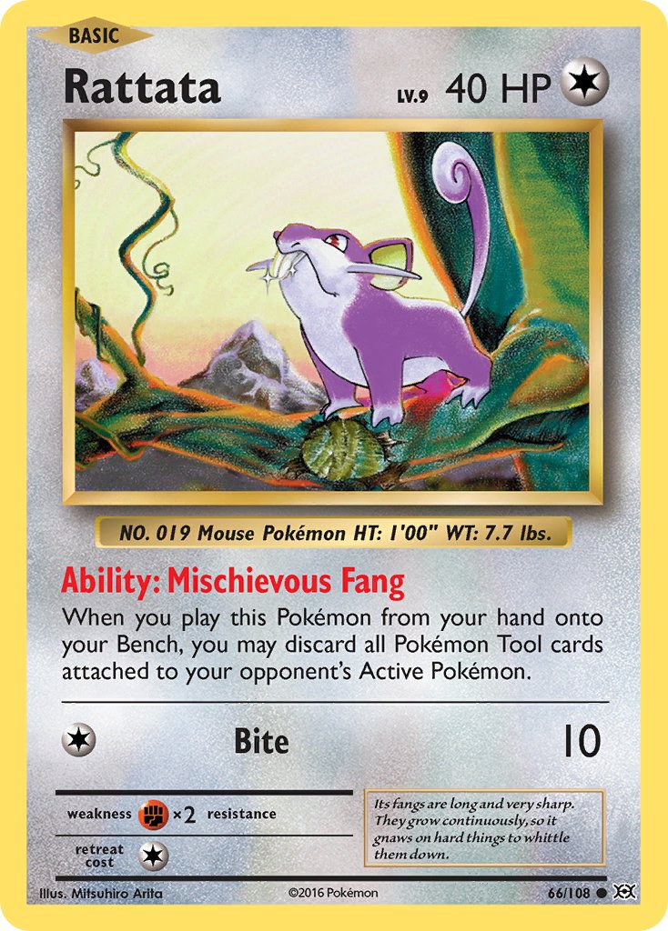 Rattata Pokémon card